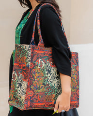 Canvas Tote Bag Tiger Art