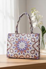 Canvas Tote Lavender Bloom
