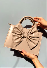 HandBag Gloss Bow Beige