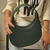 Plain Hobo HandBag - Green
