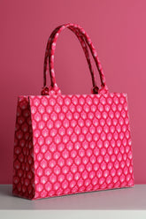 Canvas Tote Bags Hot Pink