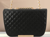 Shoulder Bag Quilted Charm - Black