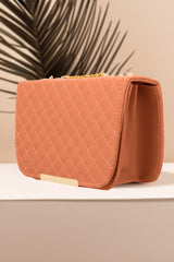 Shoulder Bag  Quilted Charm - Bronze