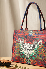 Canvas Tote Tiger Art