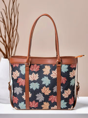 Strap  Canvas Tote Bags Autumn Leaf