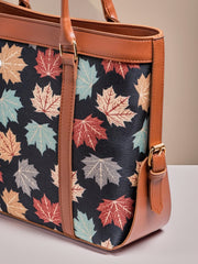 Strap  Canvas Tote Bags Autumn Leaf