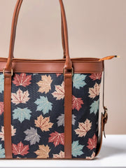 Strap  Canvas Tote Bags Autumn Leaf