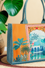 Canvas Tote Tropical Vibes