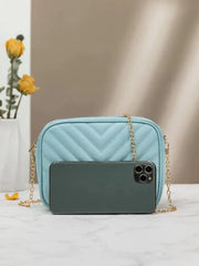 Chevron Charm Crossbody Bag