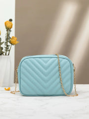 Chevron Charm Crossbody Bag