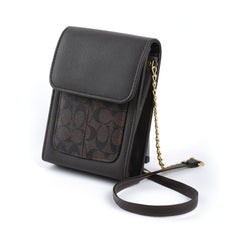 '- Coach Fin Crossbody Bag ~ Brown