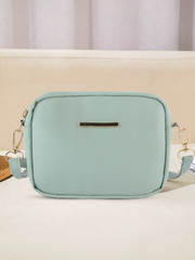 Mini Snakeskin Square Bag