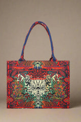 Canvas Tote Bag Tiger Art
