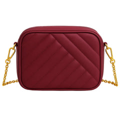 Recta Crossbody Bag - Maroon