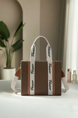 Canvas Modern Muse Tote - Dark Brown