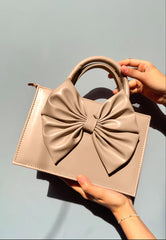 HandBag Gloss Bow Beige