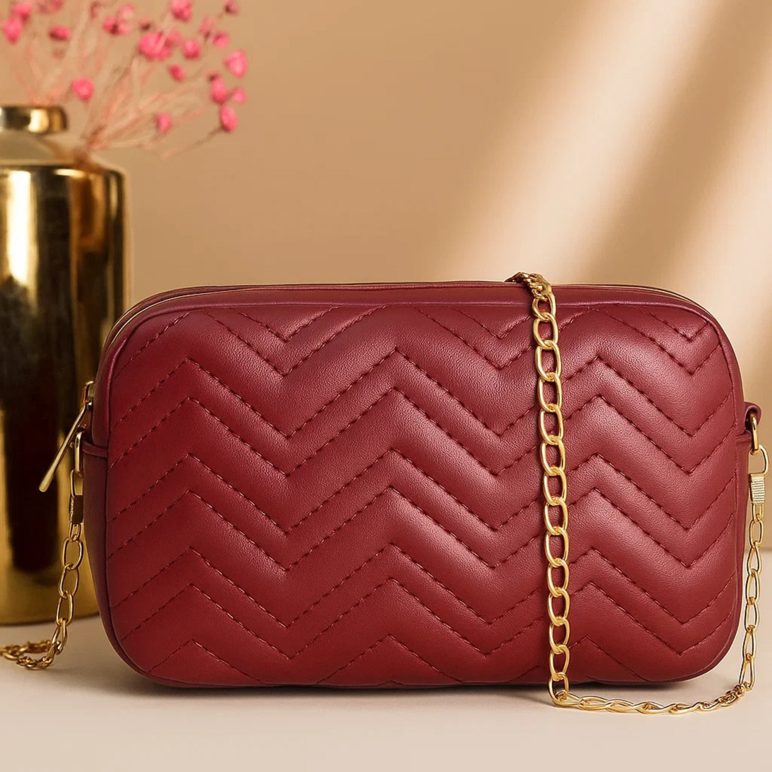 Mini Marvel Crossbody Bag - Red Wine