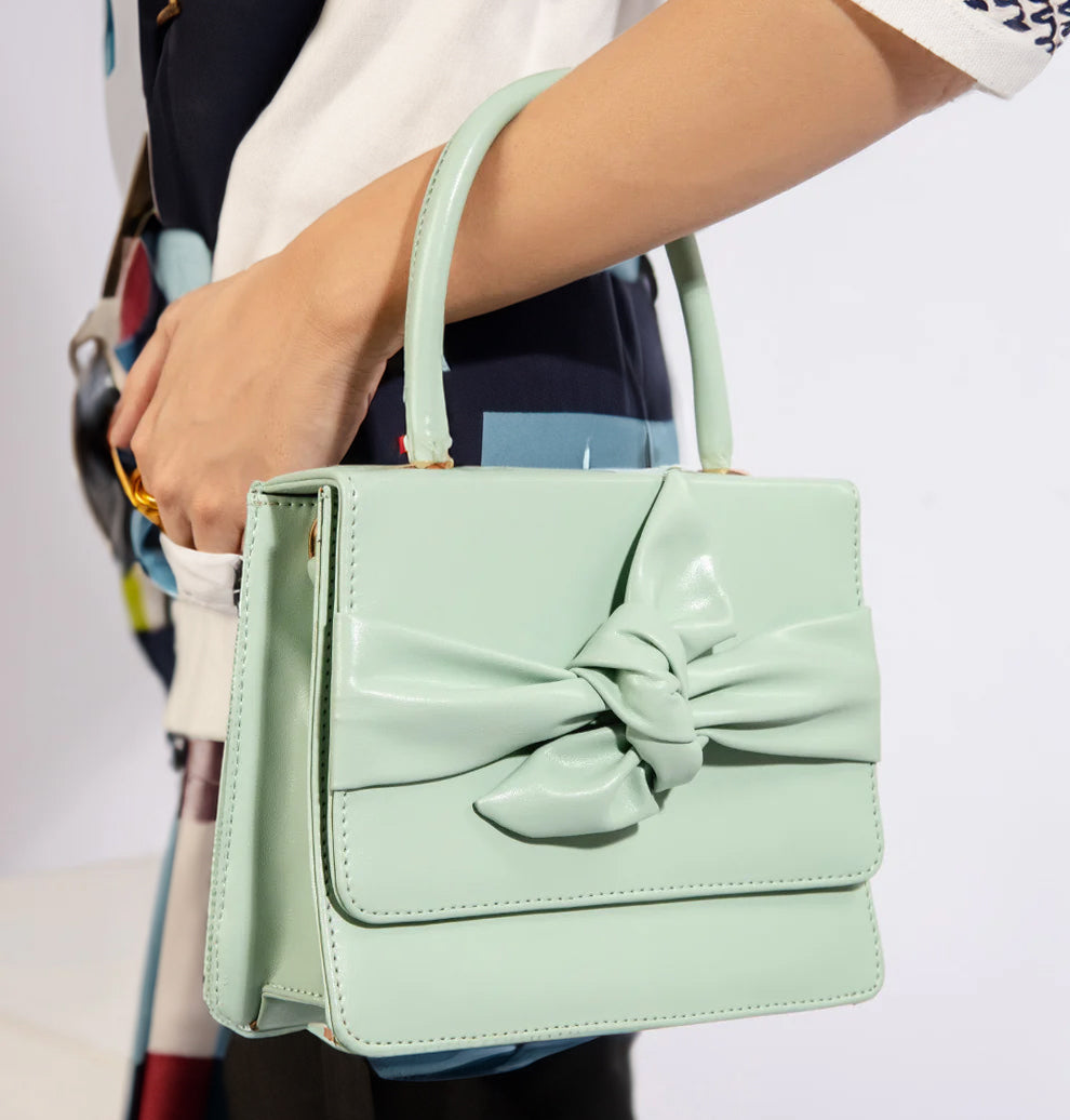 Handbag ElleKnot - Cyan