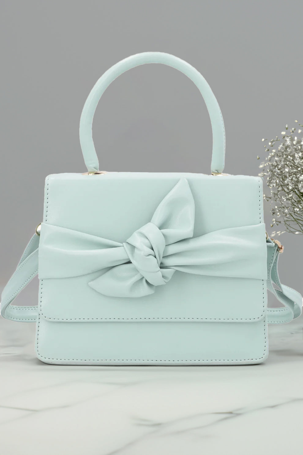 Handbag ElleKnot - Cyan