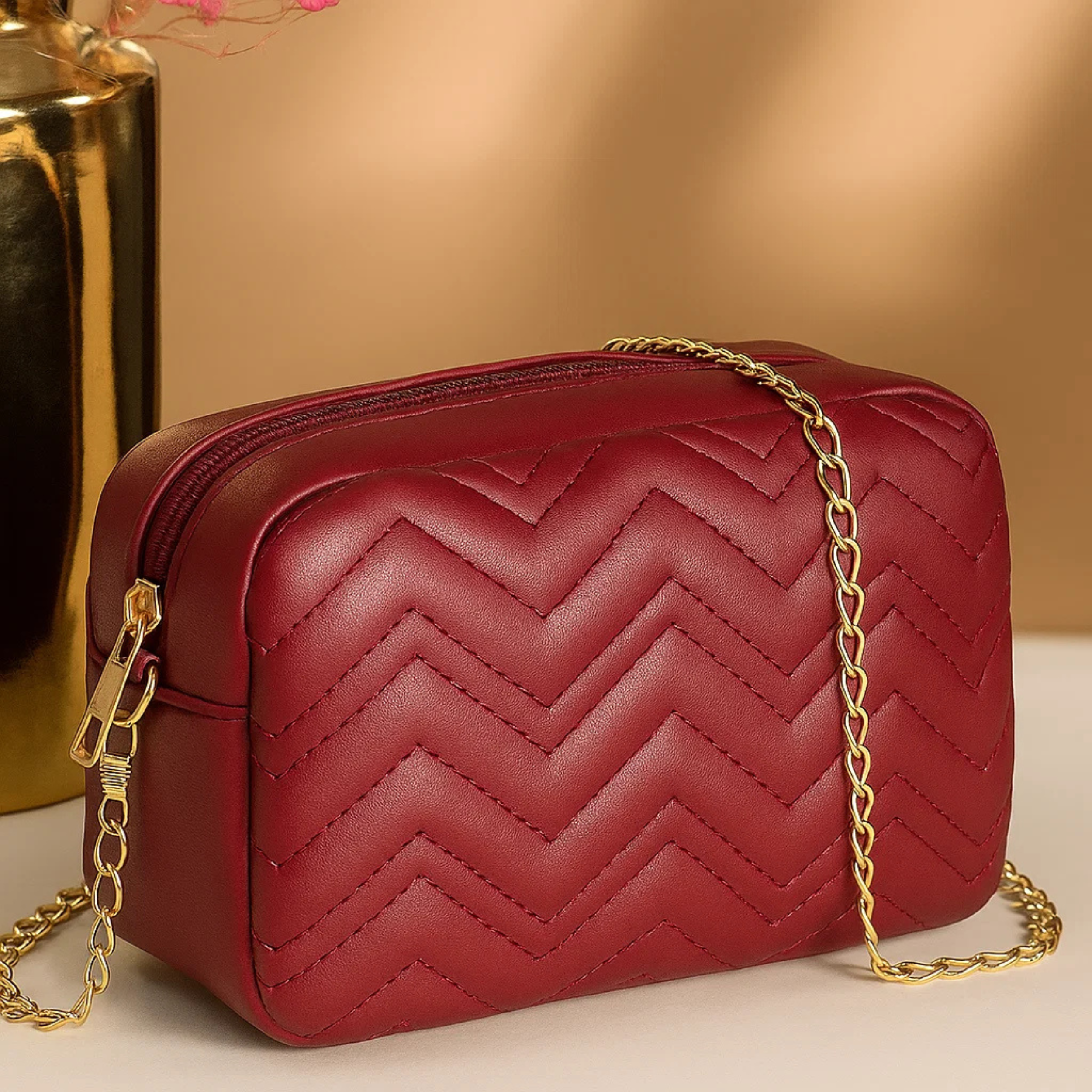 Mini Marvel Crossbody Bag - Red Wine