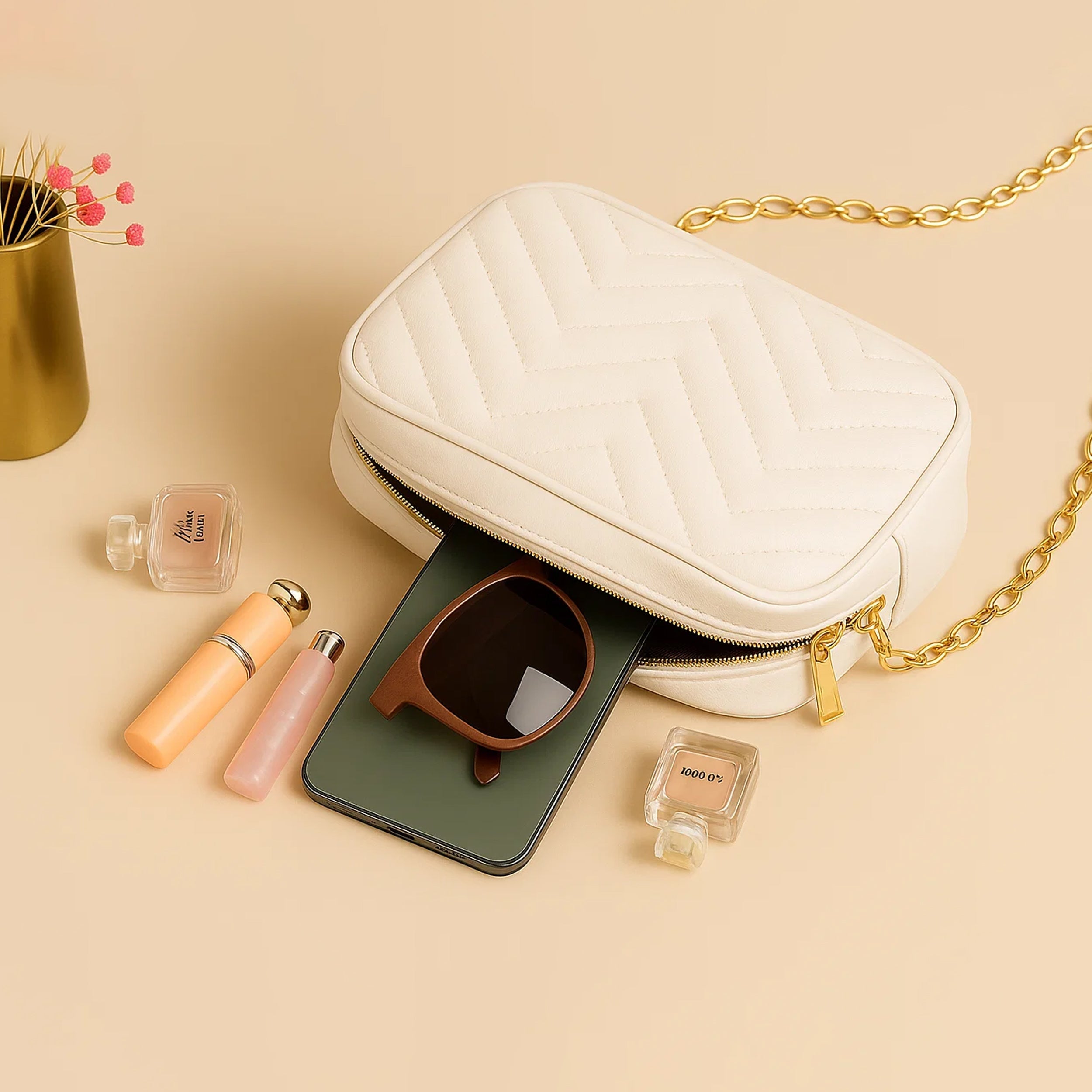 Mini Marvel Crossbody Bag - White