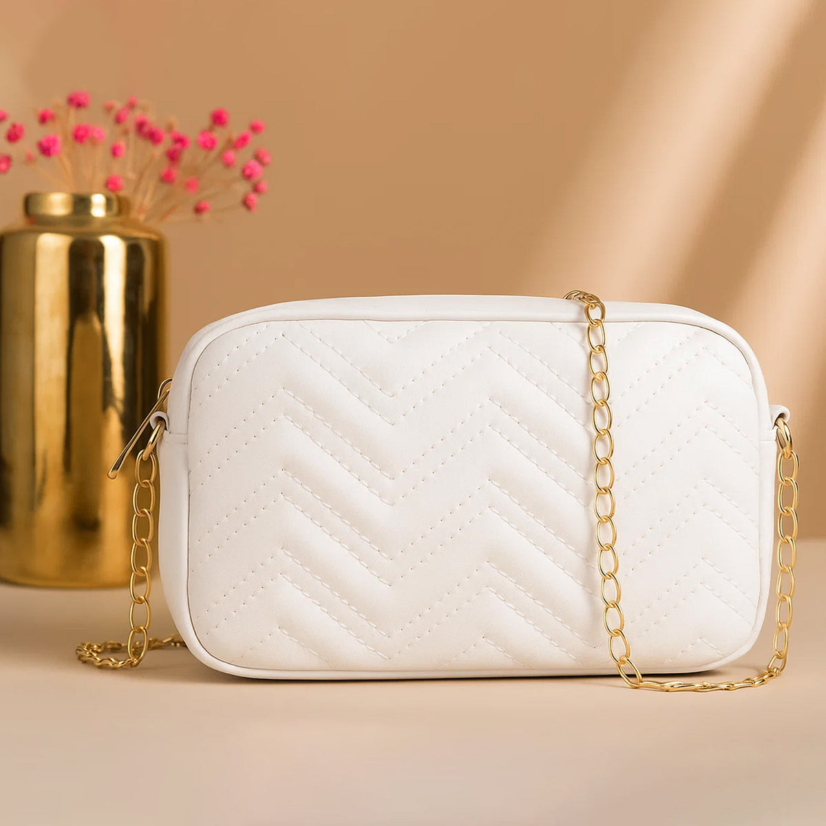 Mini Marvel Crossbody Bag - White