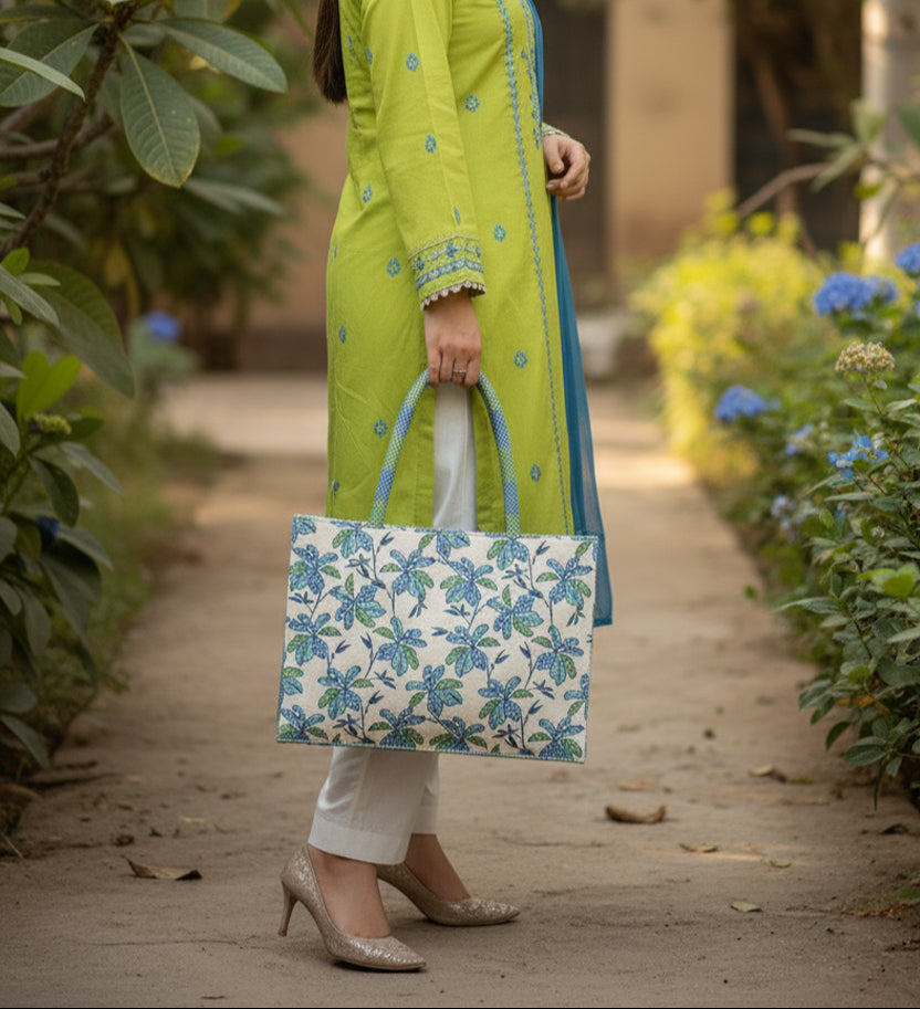 Canvas Tote Urban Leaves