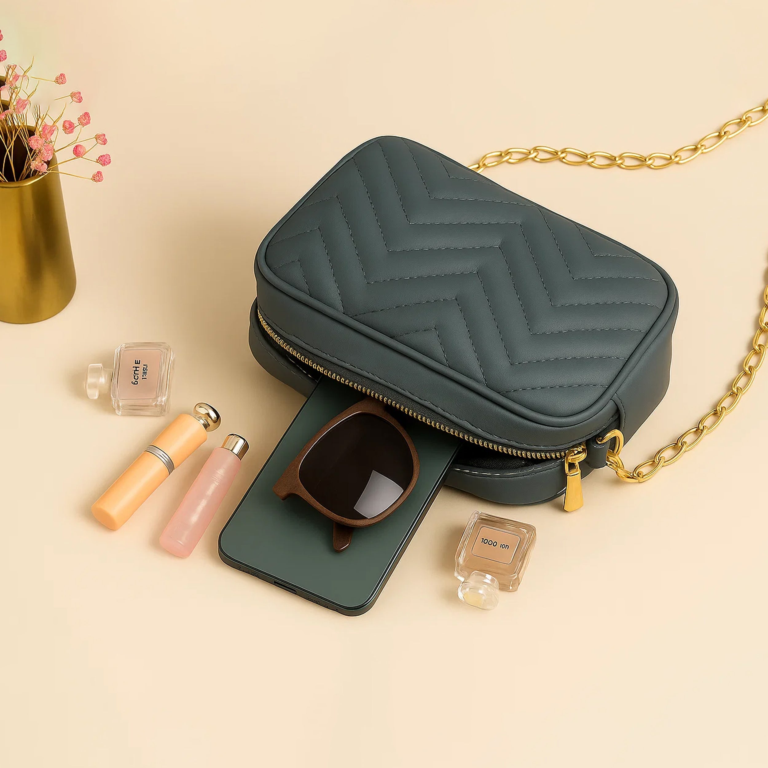 Mini Marvel Crossbody Bag - Grey