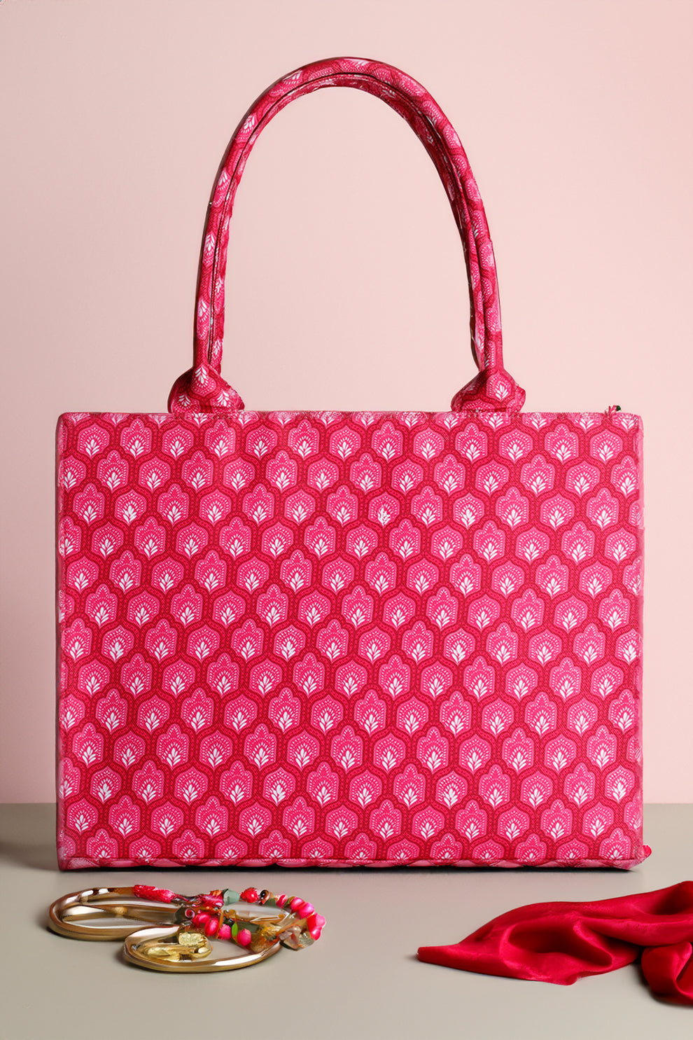 Canvas Tote Bags Hot Pink