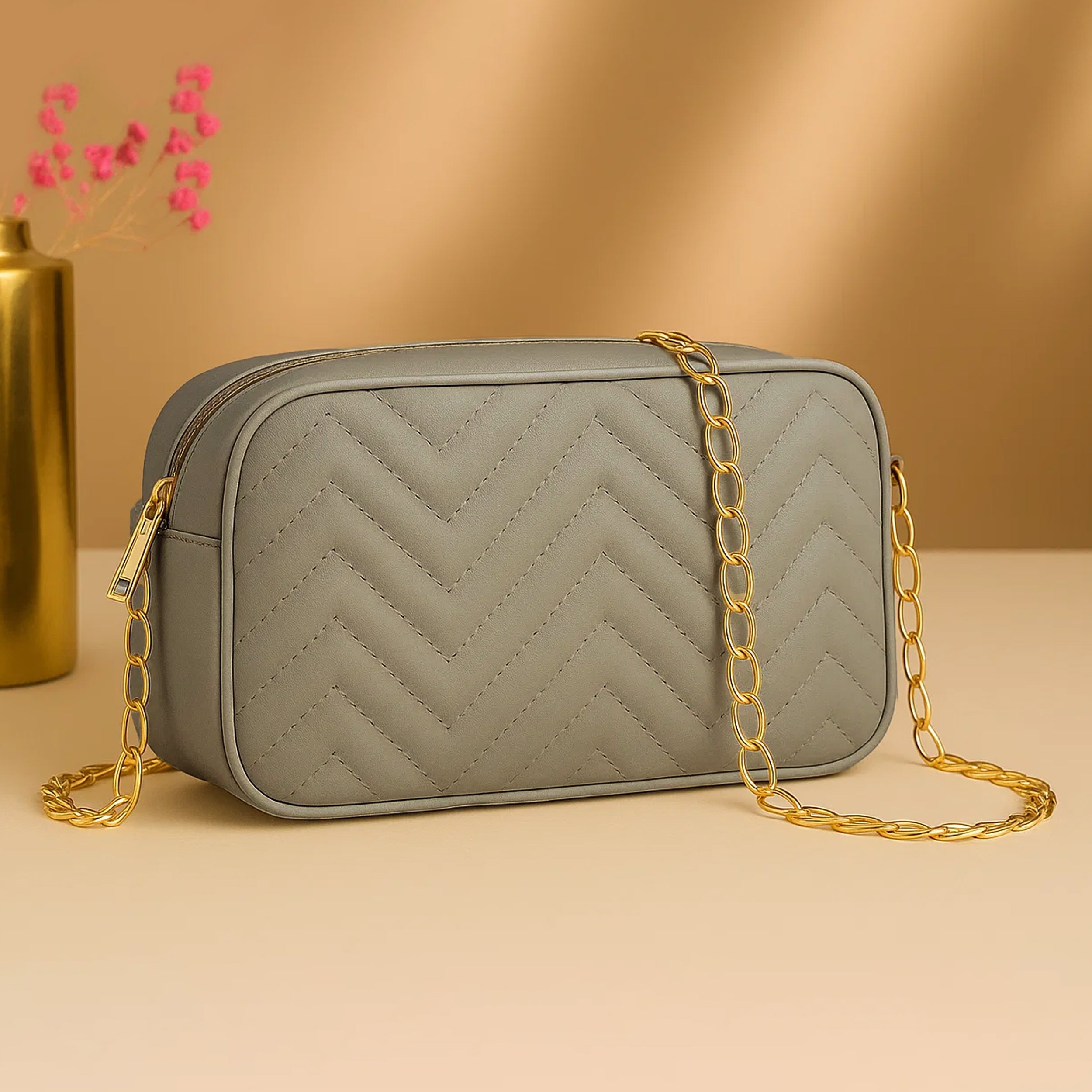 Mini Marvel Crossbody Bag - Beige