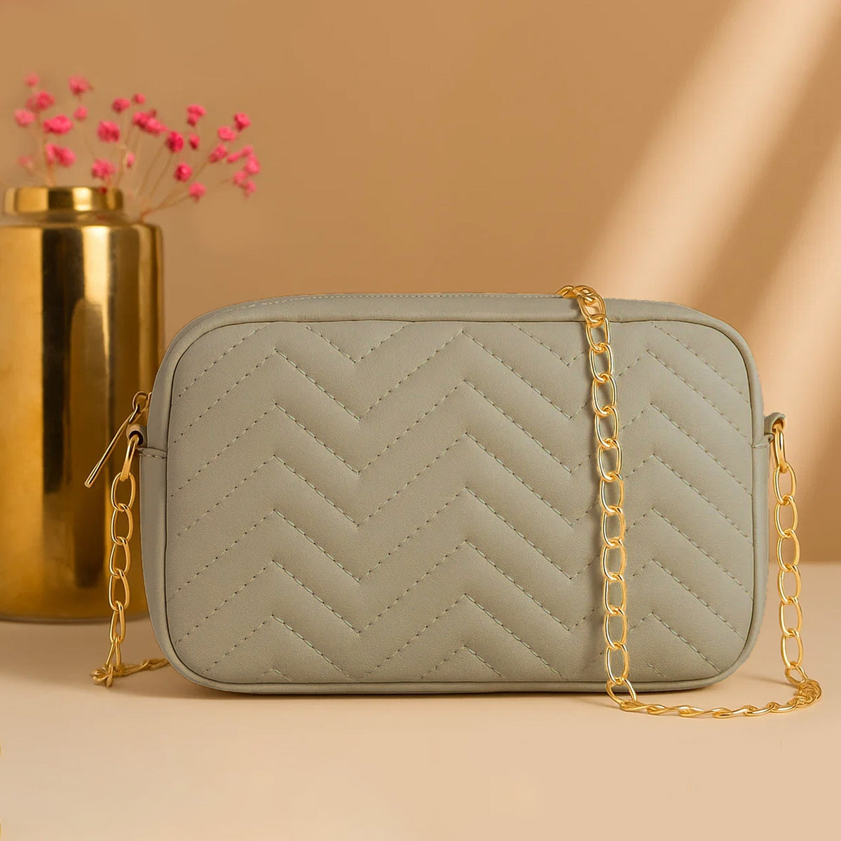 Mini Marvel Crossbody Bag - Beige