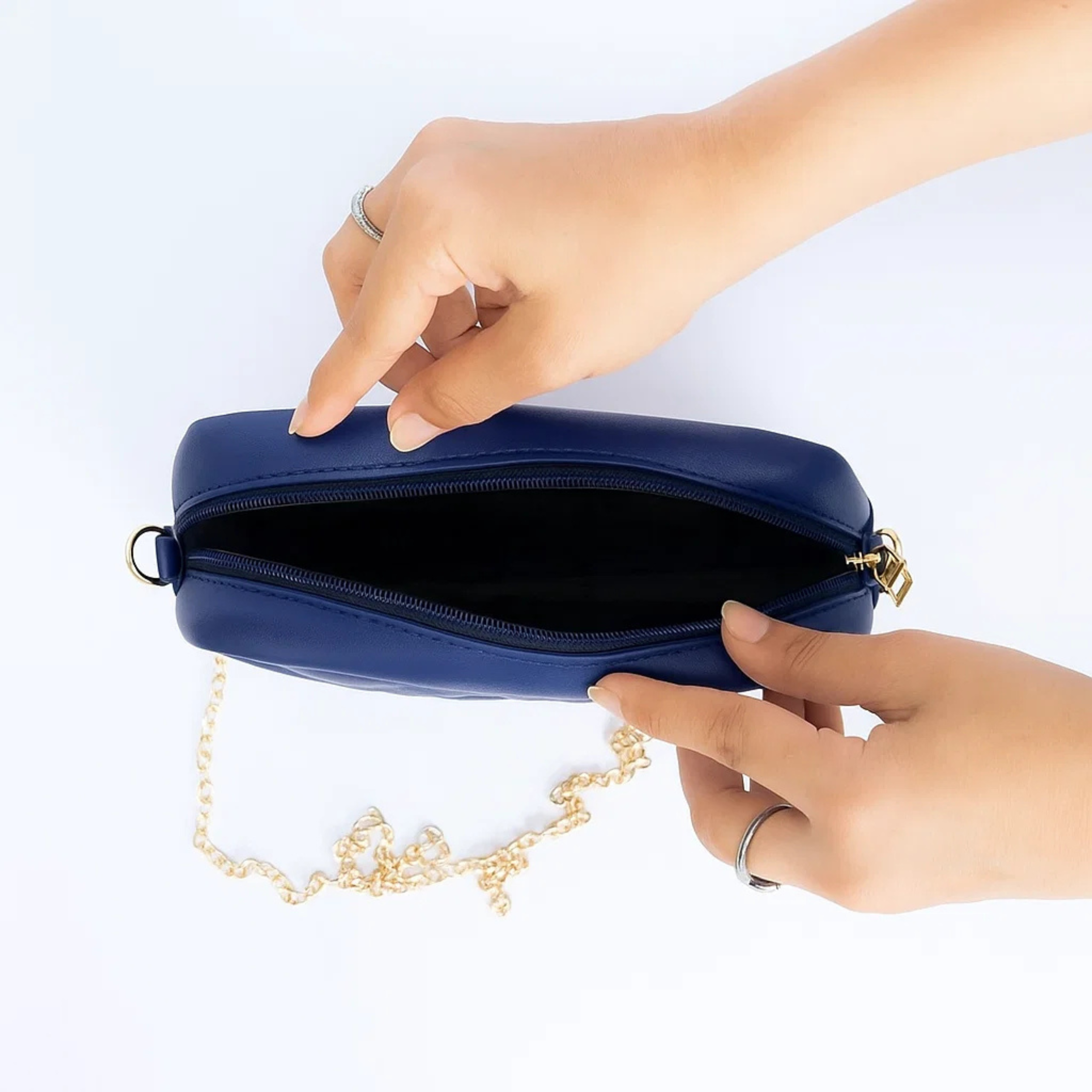 Mini Marvel Crossbody Bag - Navy Blue