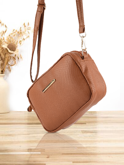 Mini Snakeskin Square Bag