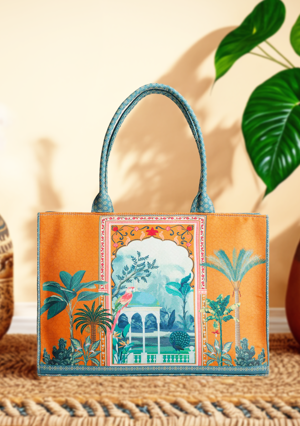 Canvas Tote Tropical Vibes