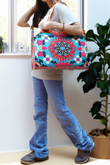 Canvas Tote Flower Loop