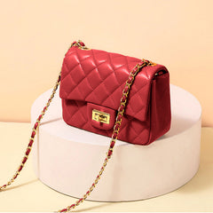 - Quilted DockLock Crossbody Bag ~ Red