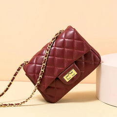 - Quilted DockLock Crossbody Bag ~ Red