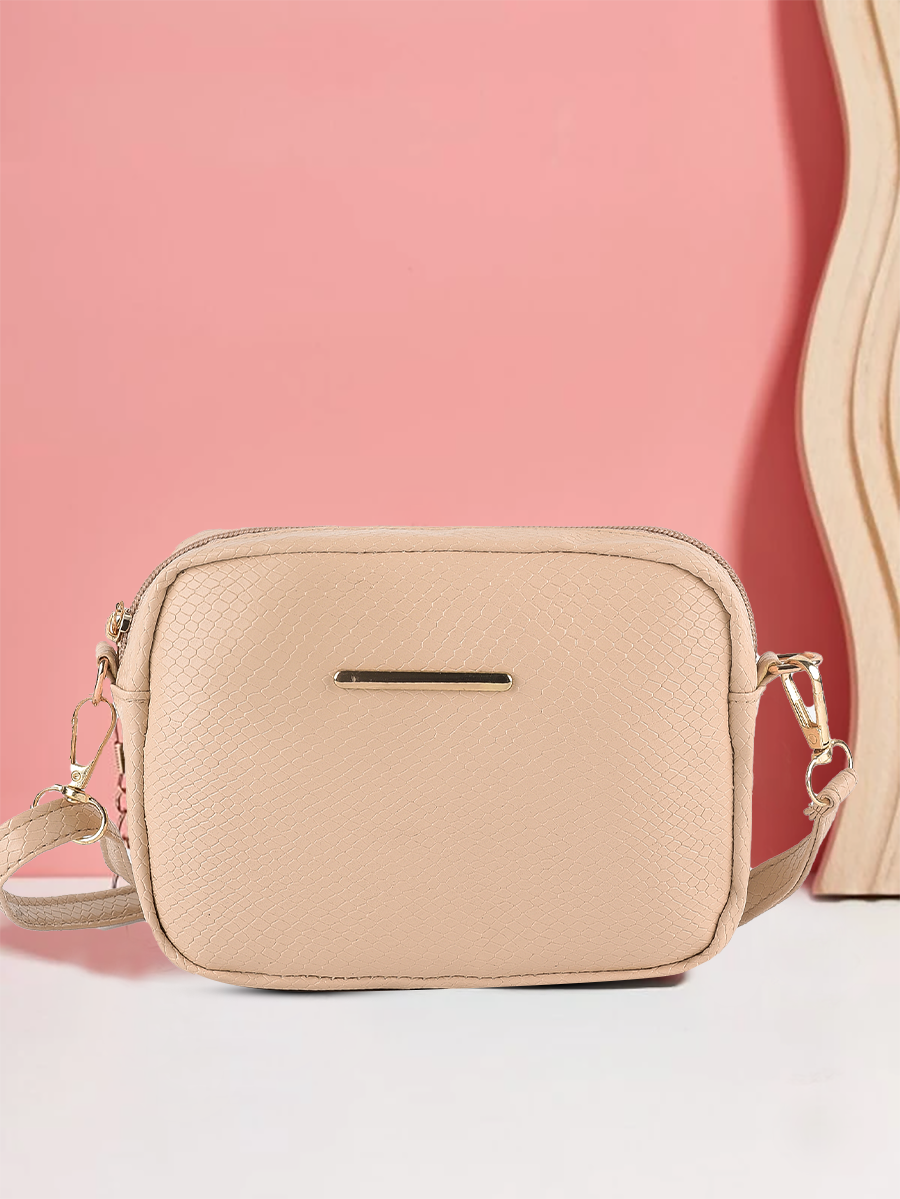 Mini Snakeskin Square Bag