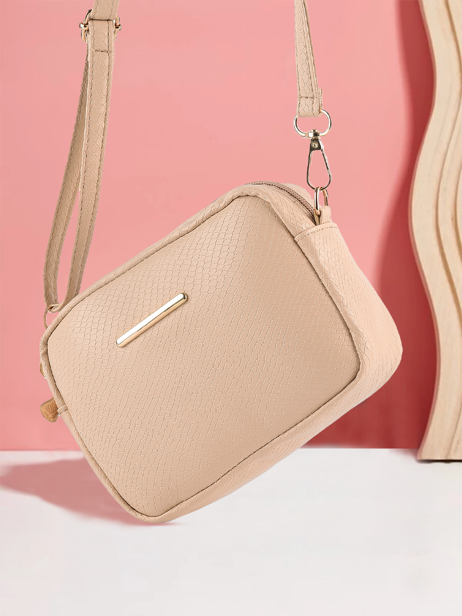 Mini Snakeskin Square Bag