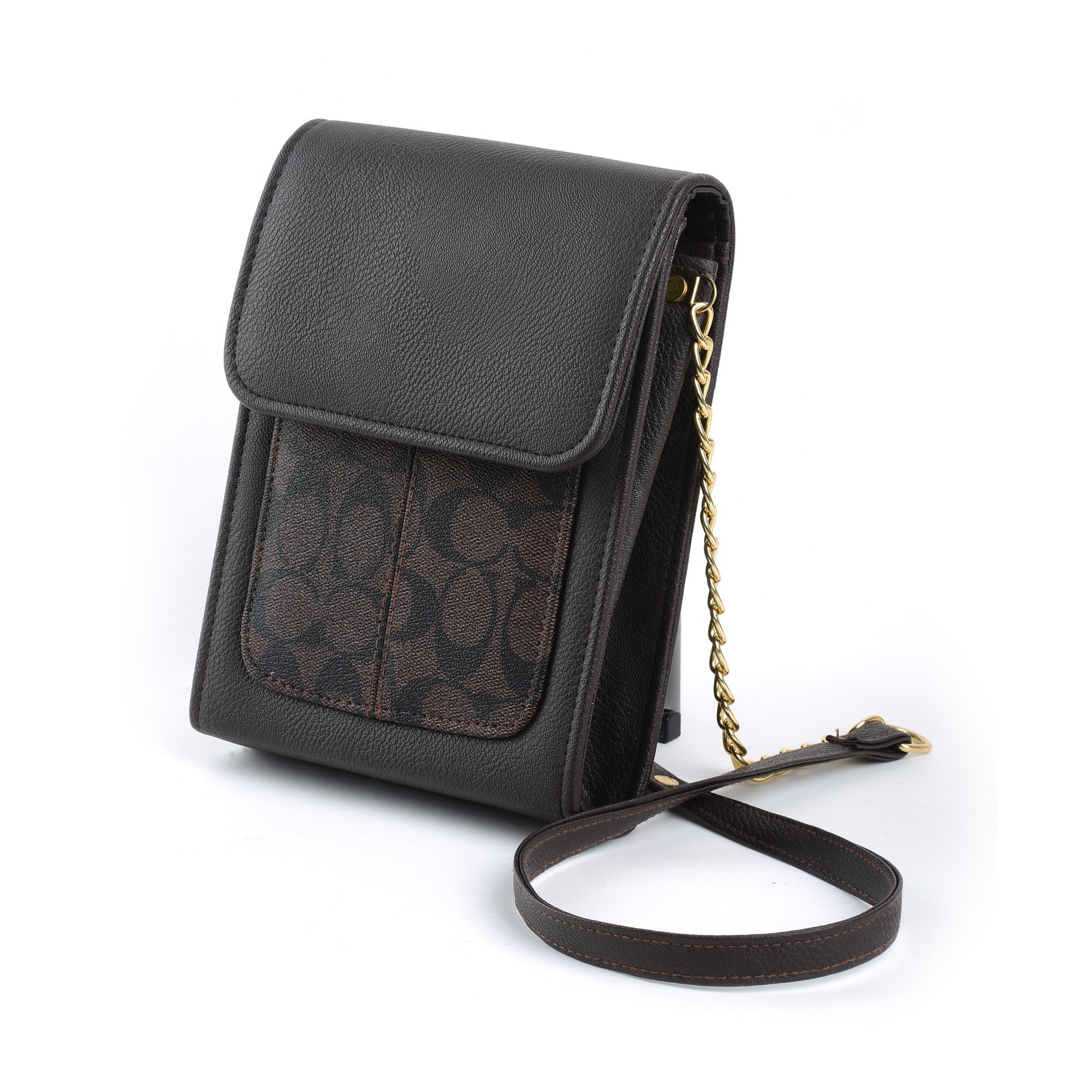 '- Coach Fin Crossbody Bag ~ Brown