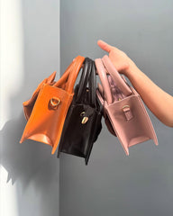 HandBag Gloss Bow Black