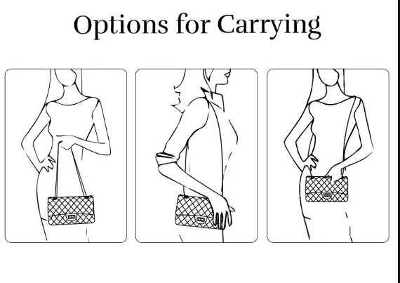 - Quilted DockLock Crossbody Bag ~ Red