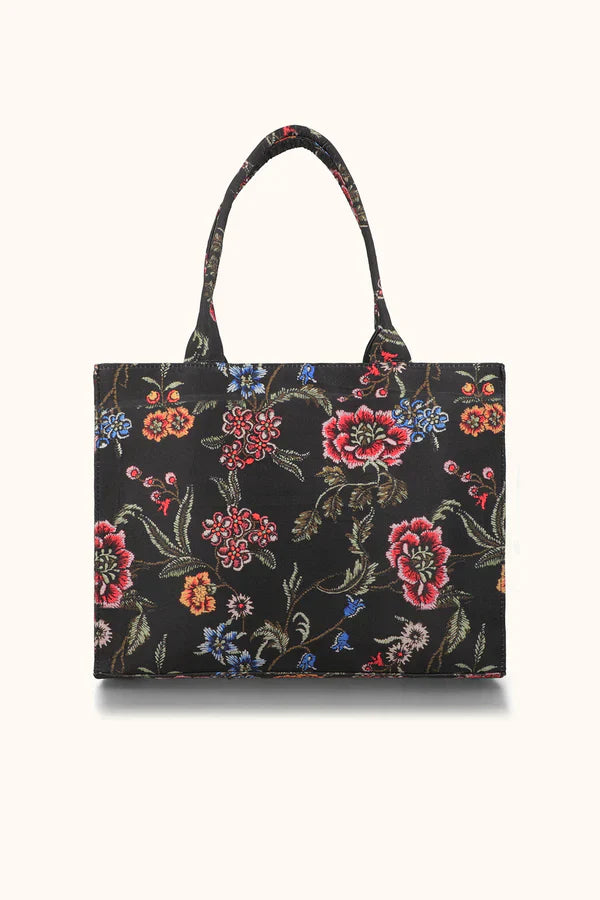 Canvas Tote Bag Black Multi