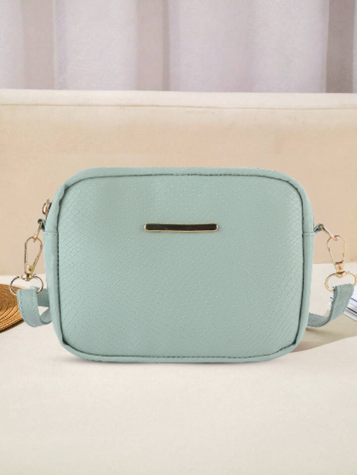 Mini Snakeskin Square Bag