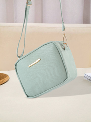 Mini Snakeskin Square Bag