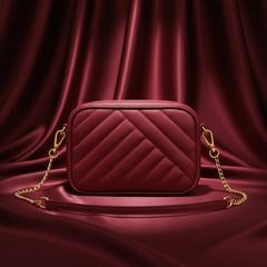 Recta Crossbody Bag - Maroon