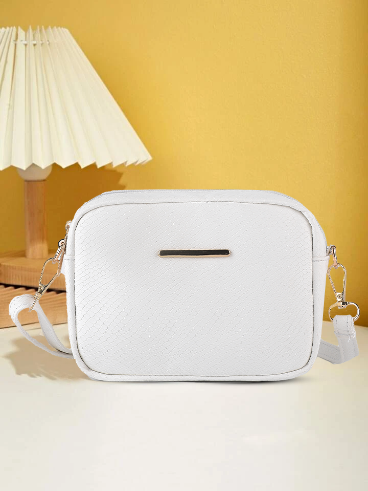 Mini Snakeskin Square Bag