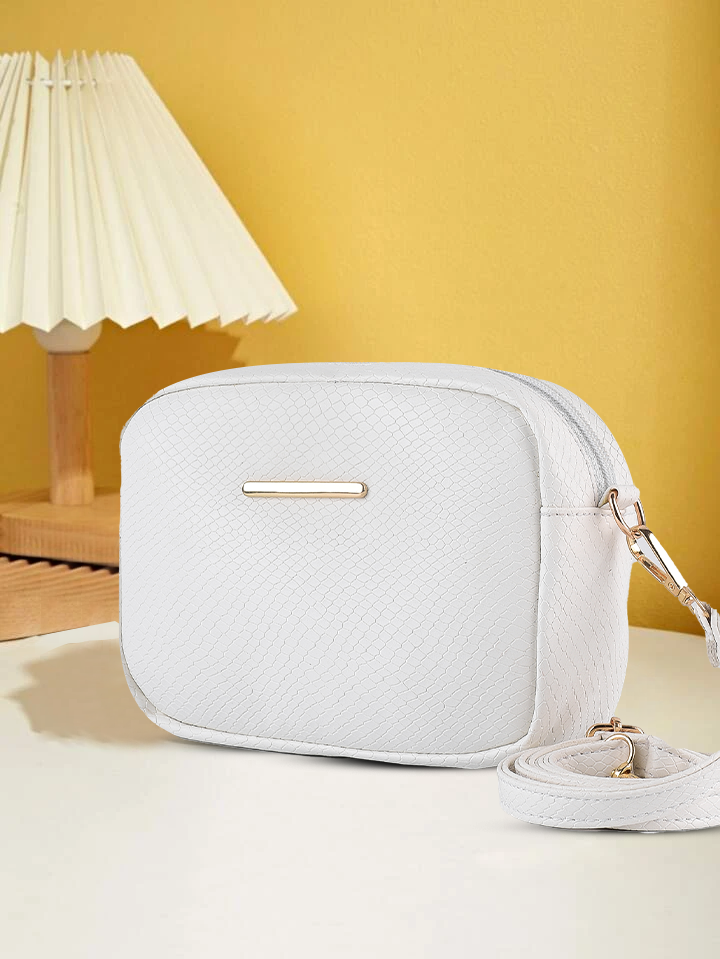 Mini Snakeskin Square Bag