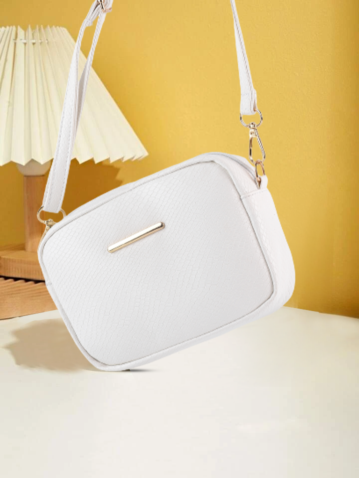 Mini Snakeskin Square Bag